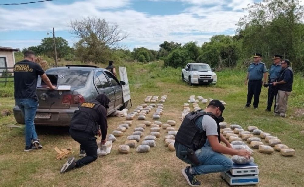 Gran cantidad de droga secuestrada en Laguna Soto