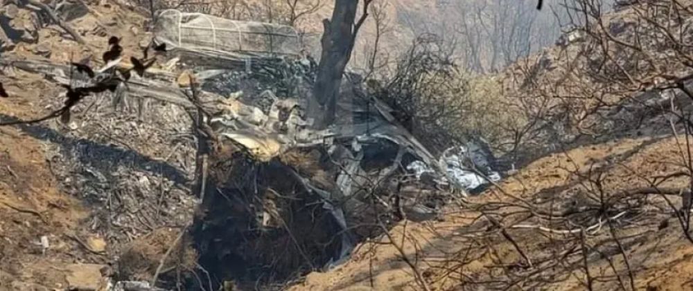 Ituzaingó: Un helicóptero se estrelló cuando combatía un incendio