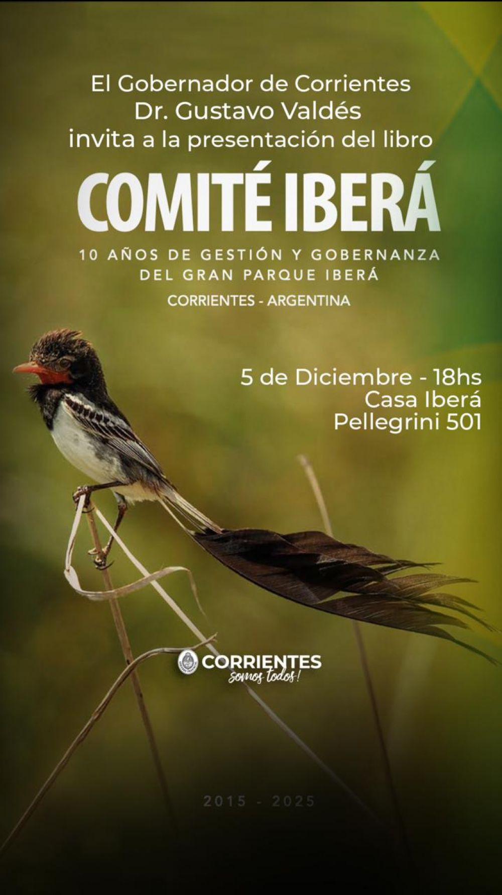 Invitan a la presentación del libro “Comité Iberá”