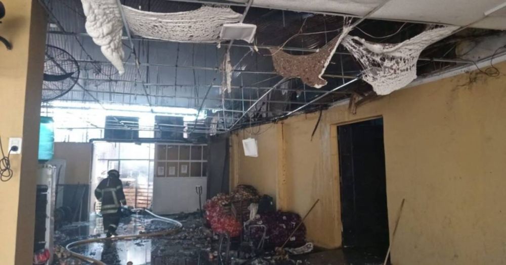 Cortocircuito desató un incendio en el mercado central