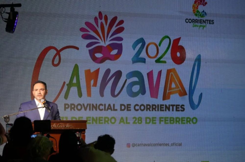Valdés encabezó el lanzamiento oficial del Carnaval de Corrientes 2026