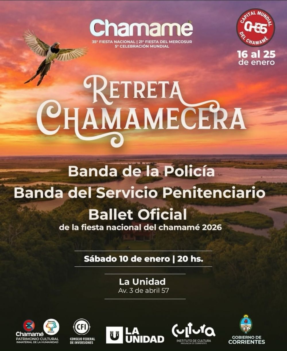 Retreta Chamamecera en La Unidad