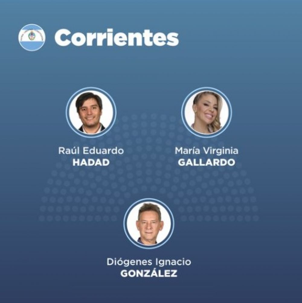 Juraron Diógenes, Gallardo y Hadad, los diputados nacionales electos por Corrientes