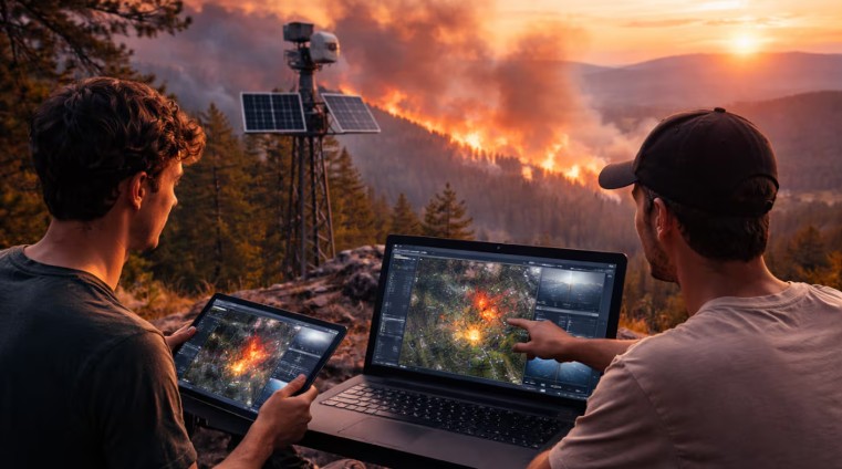 Tres jóvenes diseñaron una app que detecta focos de incendio en tiempo real y más rápido que la NASA