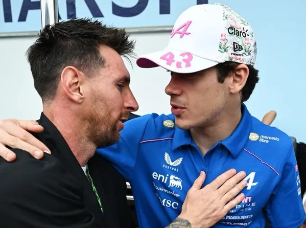 El posteo de Lionel Messi tras ver la Formula 1 en Miami: la respuesta de Franco Colapinto