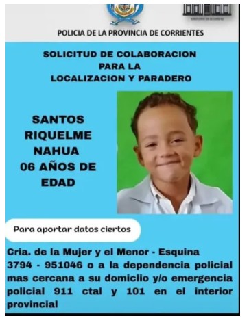 Intensa búsqueda de un niño de 6 años llevado por su padre sin autorización