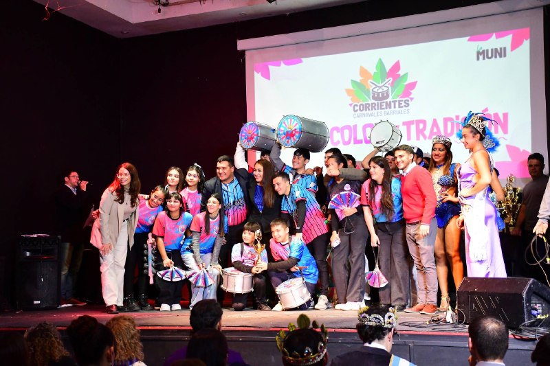 Los grandes ganadores del carnaval barrial 2026 recibieron sus premios