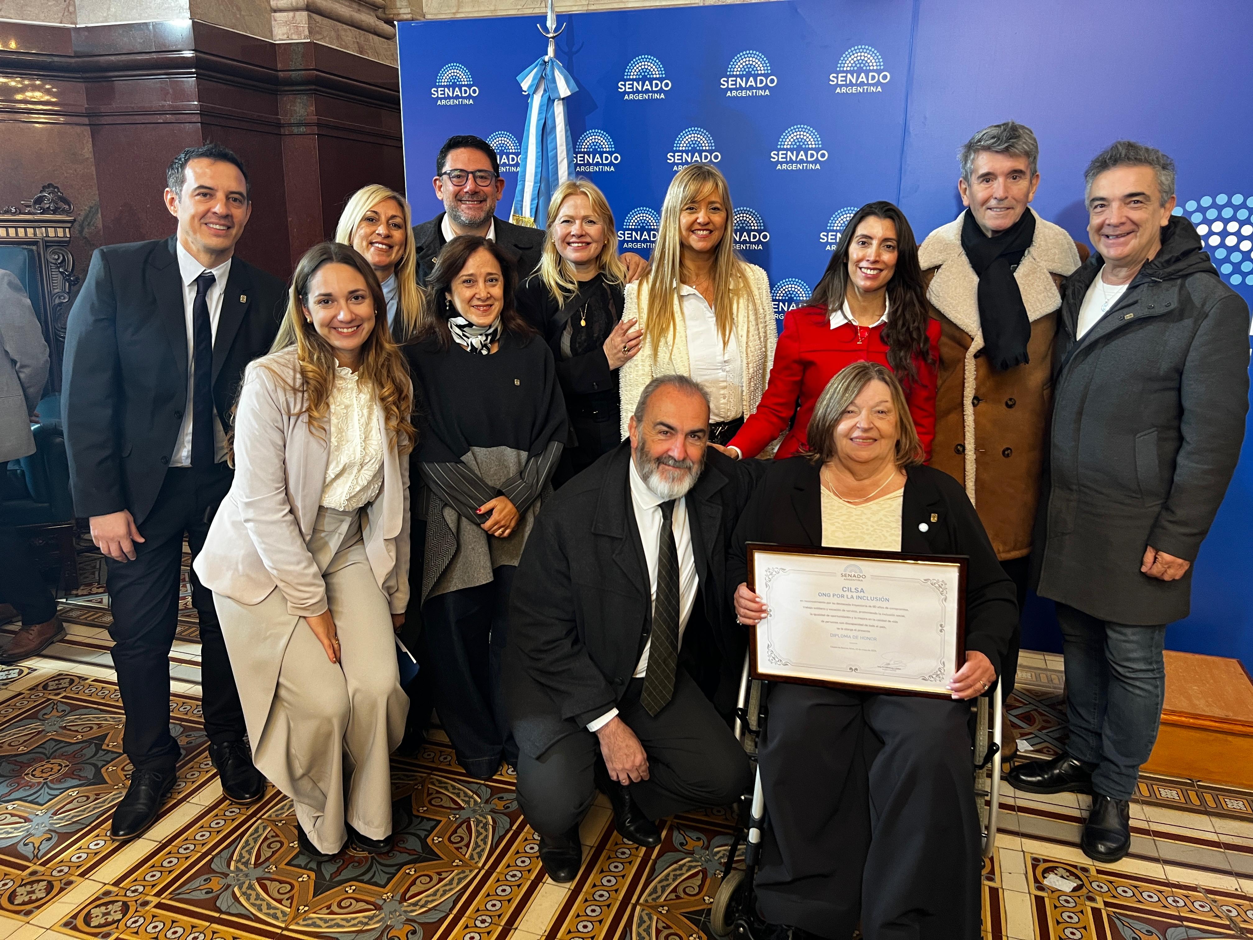 CILSA fue reconocida en el Senado de la Nación por sus 60 años de compromiso con la inclusión