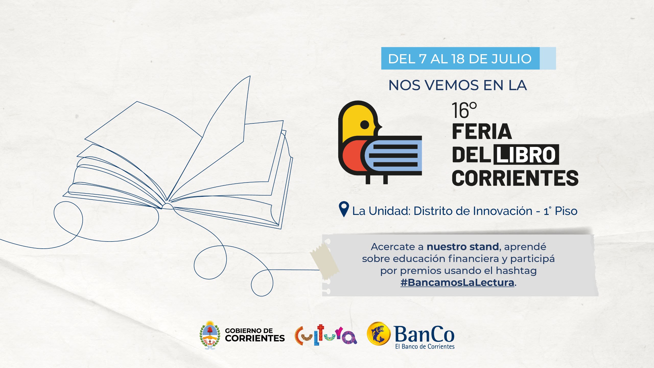 Banco de Corrientes llega a la Feria del Libro con beneficios