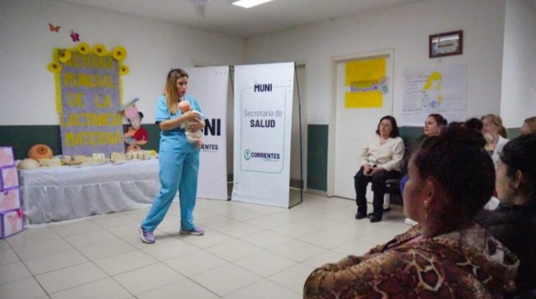 La Municipalidad promueve la lactancia materna en los barrios capitalinos