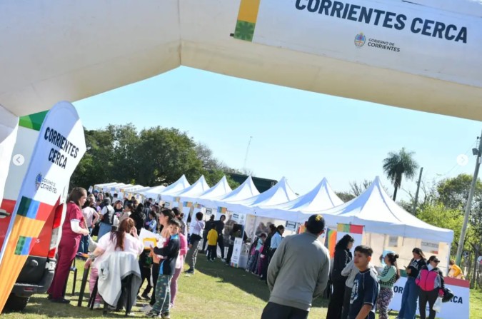 El operativo Corrientes Cerca brindó atenciones gratuitas en el barrio Río Paraná