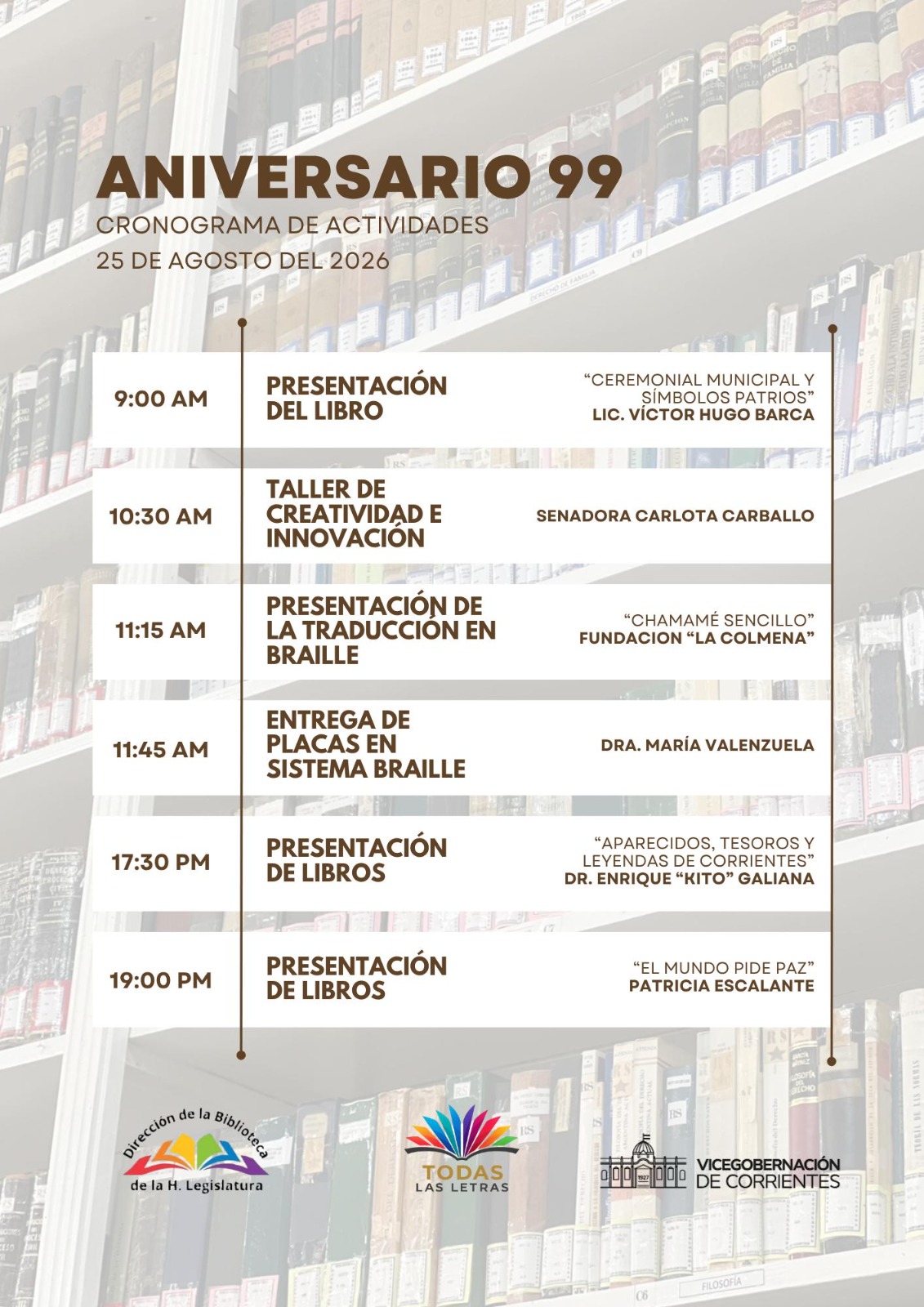 Entre libros, historia y memoria, la Biblioteca de la Legislatura cumple 99 años