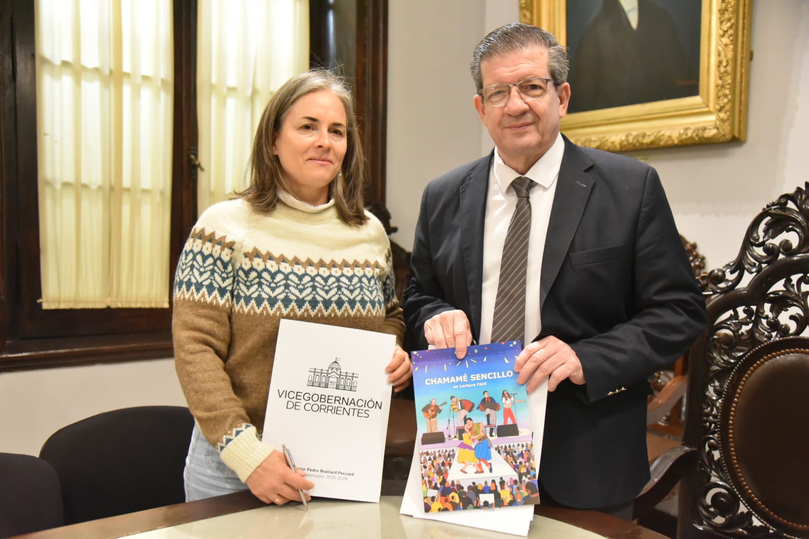 El Vicegobernador y la Fundación La Colmena acordaron acciones para promover la inclusión