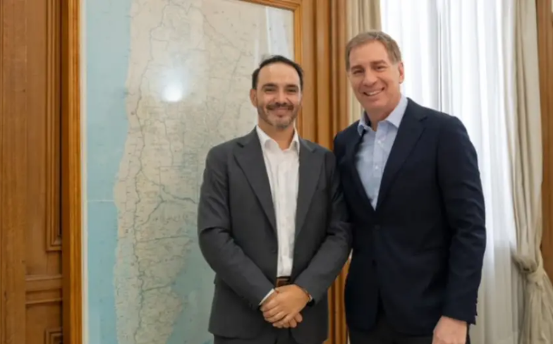 Valdés se reunió con Diego Santilli en Casa Rosada