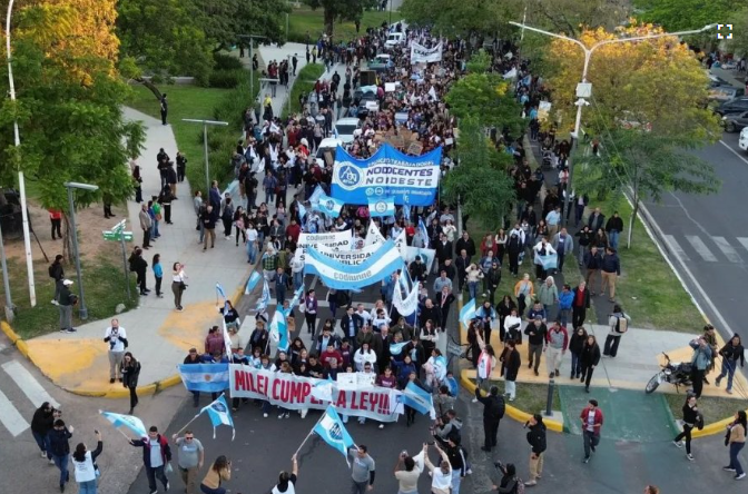 La UNNE vuelve a marchar este jueves en defensa del presupuesto universitario en Argentina