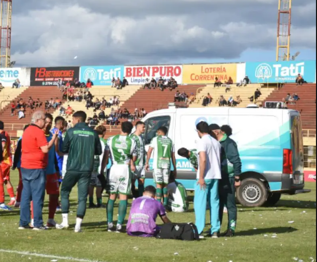 Se suspendió el partido entre Boca Unidos y Gimnasia por una bomba de estruendo